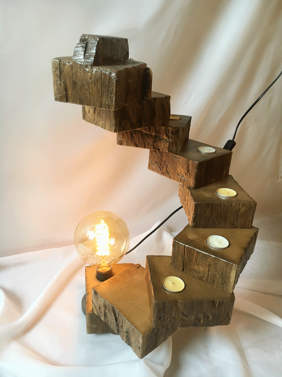 Lampe und Kerzenhalter in einem. Atelier Grillo